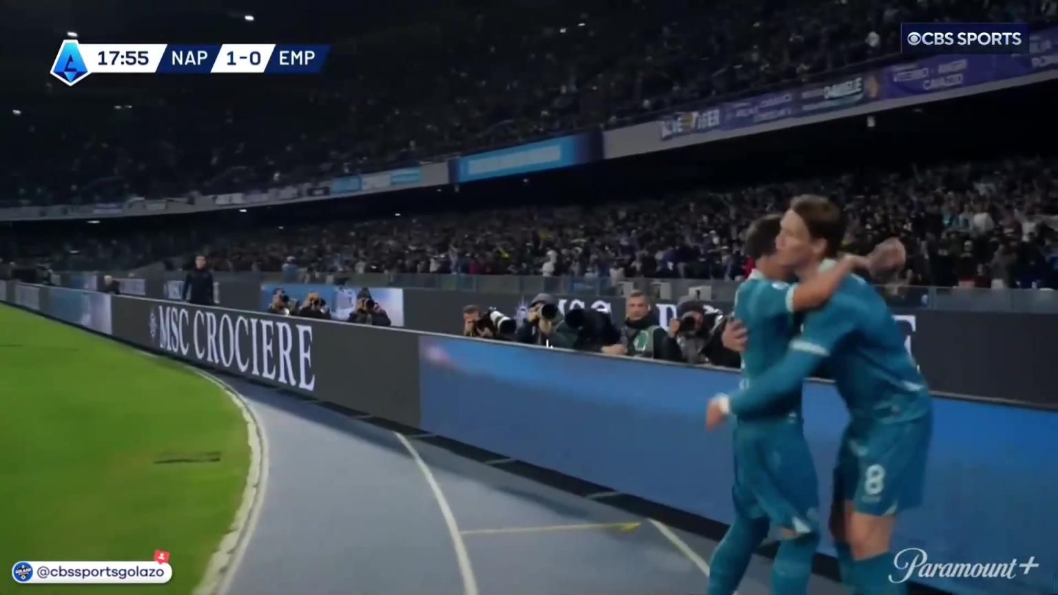 完美進球！麥克托米奈中場帶球一條龍外圍勁射破門！